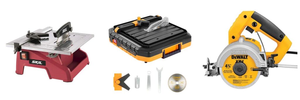 Tile Saw For Cutting Rocks combined image
