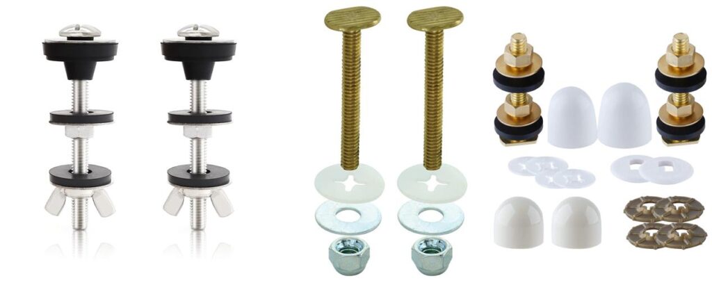 The Best Toilet Floor Bolts & Washer Sets - Top Picks & Review 2 Toilet Floor Bolts Washer Sets combined image