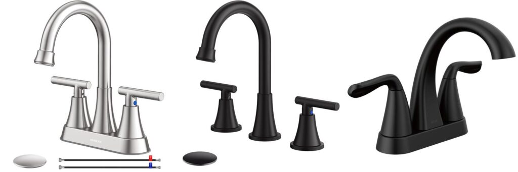 Touch On Bathroom Sink Faucets combined image