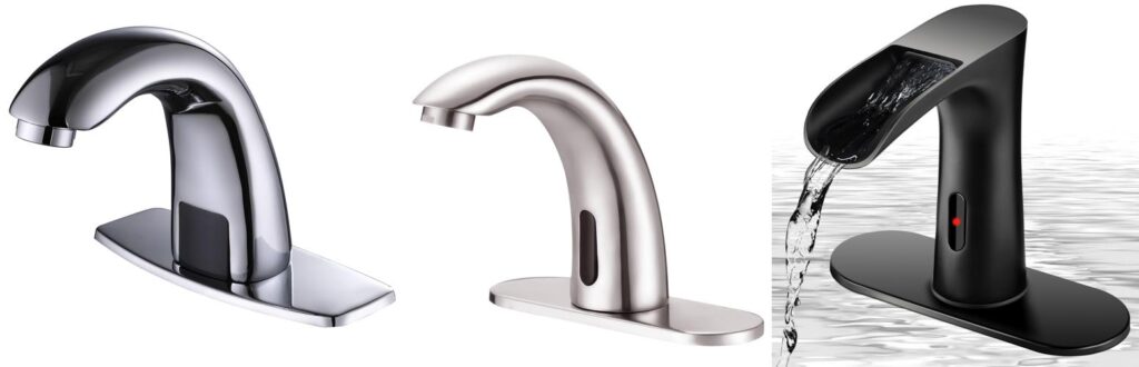 Touchless Bathroom Sink Faucets combined image