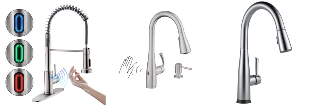 Touchless Kitchen Sink Faucets combined image