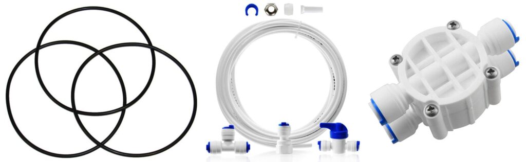 Undersink Water Filtration Replacement Parts combined image