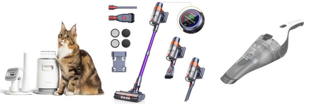 Top 5 Vacuum Cleaners for Cat Litter: Reviews & Guide 2 Vacuum For Cat Litter combined image