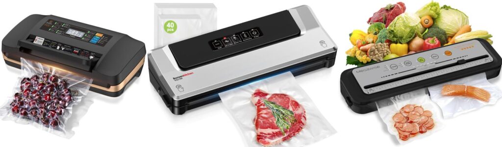 The Best Vacuum Sealer For Food - Top Picks & Buying Guide 2 Vacuum Sealer For Food combined image