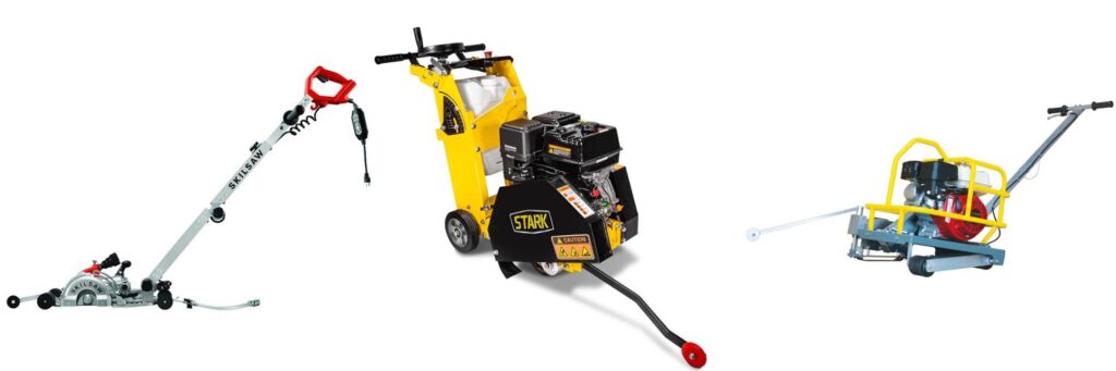 Walk Behind Concrete Saw combined image