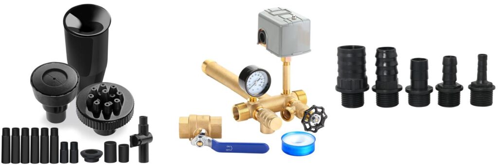 Best Water Pump Accessories: Expert Review & Guide 2 Water Pump Accessories combined image
