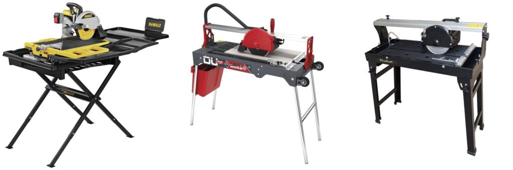 Wet Tile Bridge Saw combined image