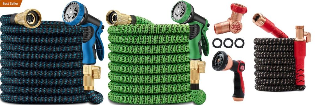 50 Ft Expandable Garden Hose combined image
