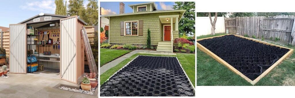 Base For A Garden Shed combined image