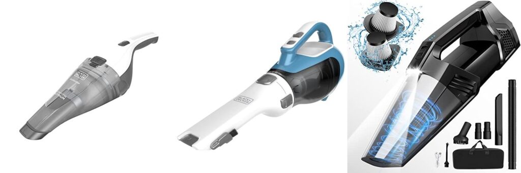 Battery Operated Hand Vacuum combined image