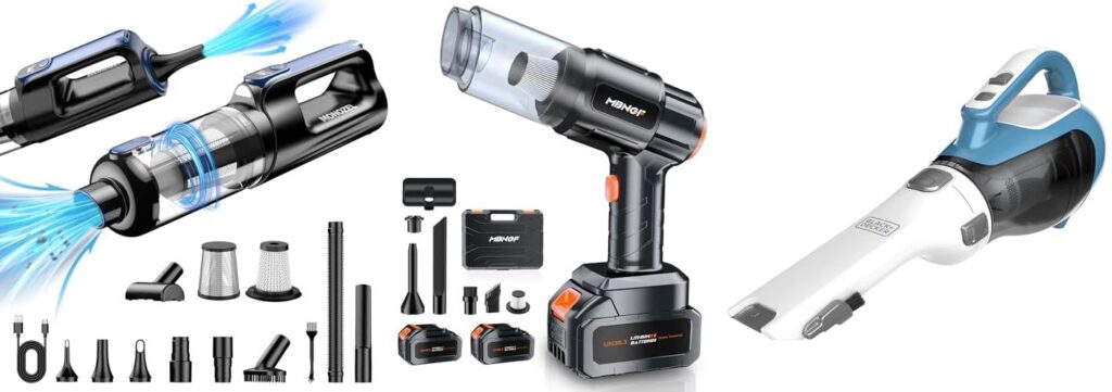 Cordless Car Vacuum Cleaner combined image