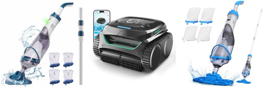 Cordless Vacuum For Pool combined image