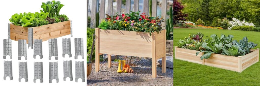 Depth For Raised Garden Bed combined image