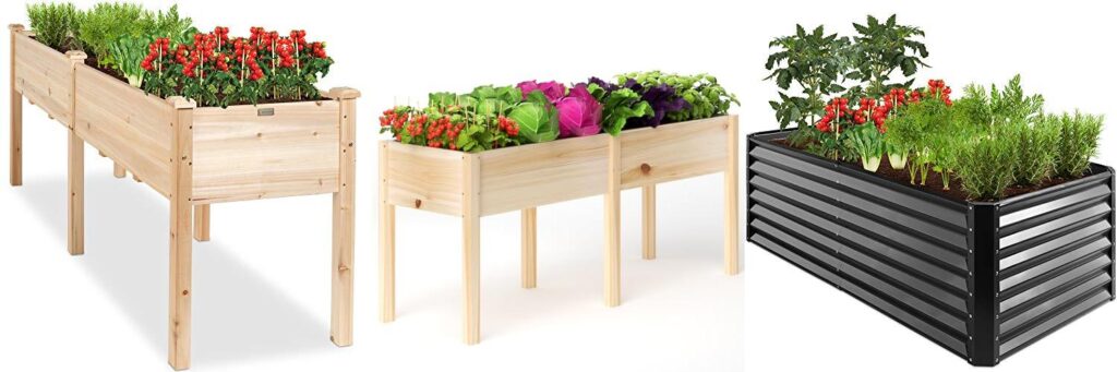 Dimensions For Raised Garden Beds combined image