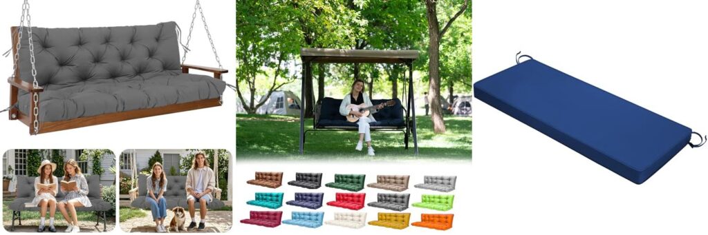 Filling For Outdoor Garden Swing Cushions combined image