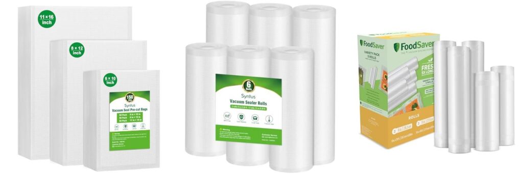 Food Vacuum Sealer Bags combined image