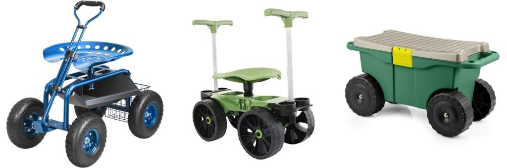 Garden Cart For Seniors combined image