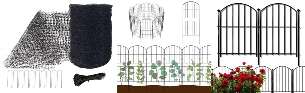 Garden Fence To Keep Animals Out combined image