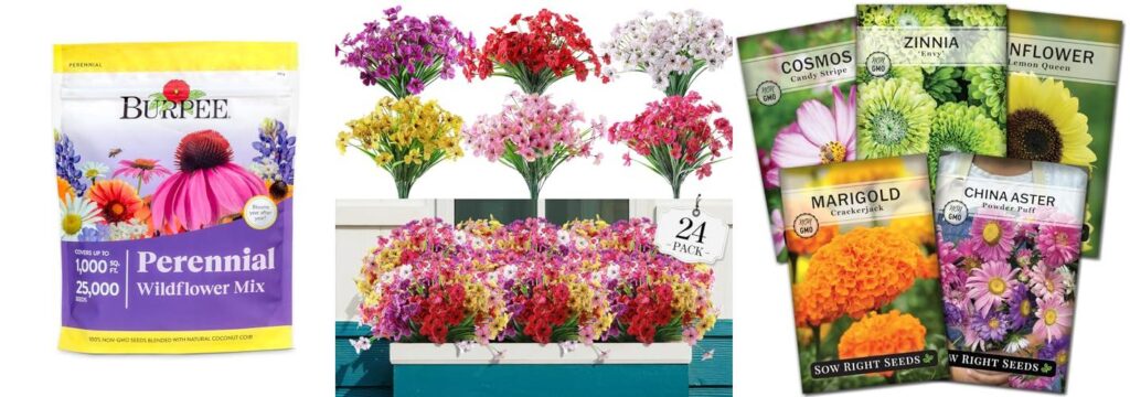 Garden Flowers combined image