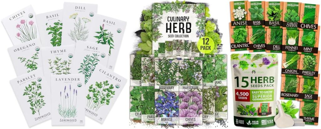 Garden Herbs combined image
