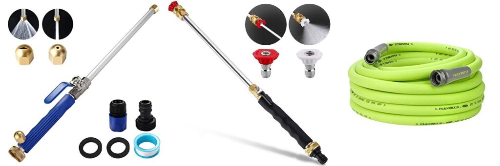 Garden Hose Pressure Washer combined image