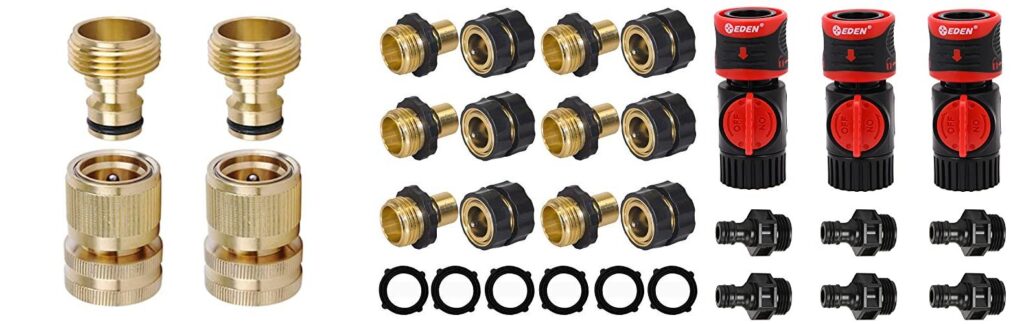Garden Hose Quick Connectors combined image