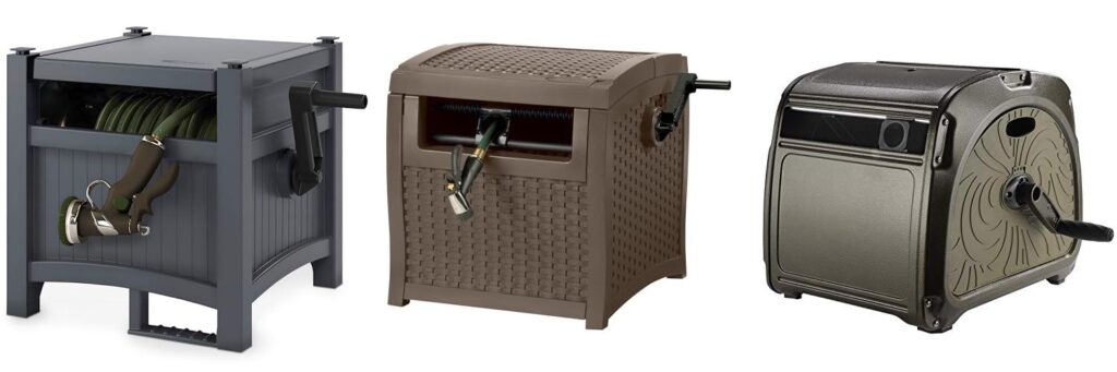 Garden Hose Reel Box combined image