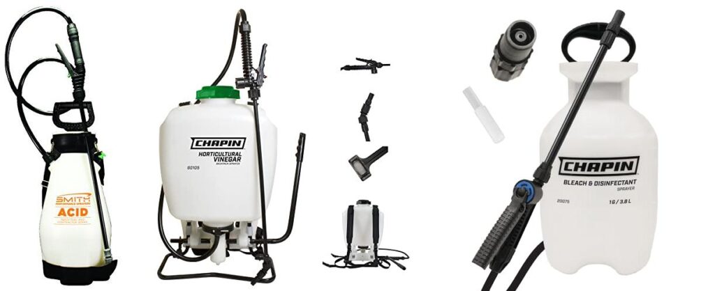 Garden Sprayer For Vinegar combined image