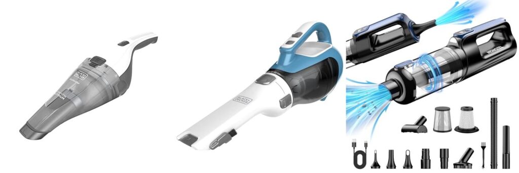 Handheld Battery Vacuum combined image