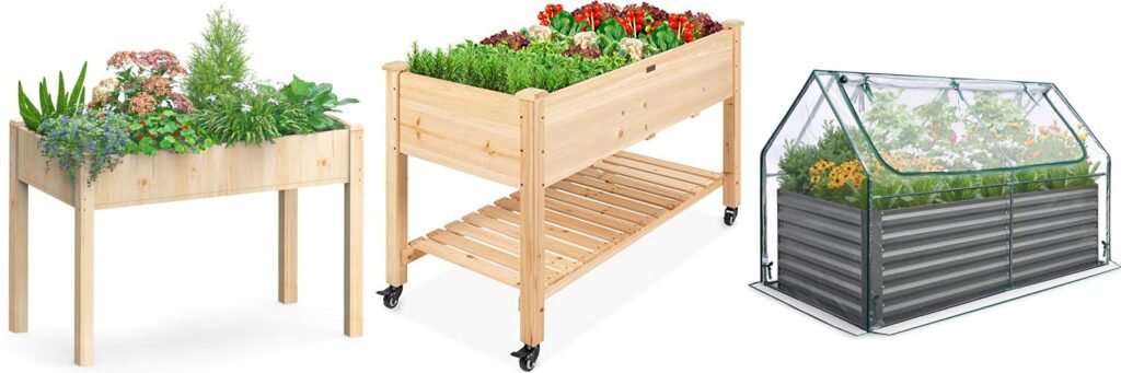 Height For Raised Bed Garden combined image