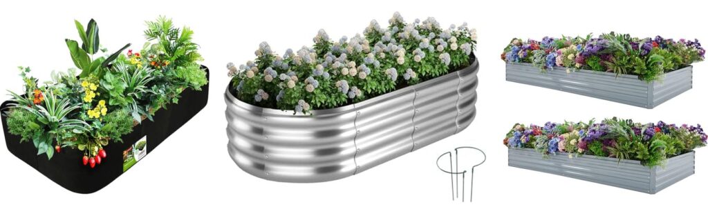 Materials For Raised Garden Beds combined image