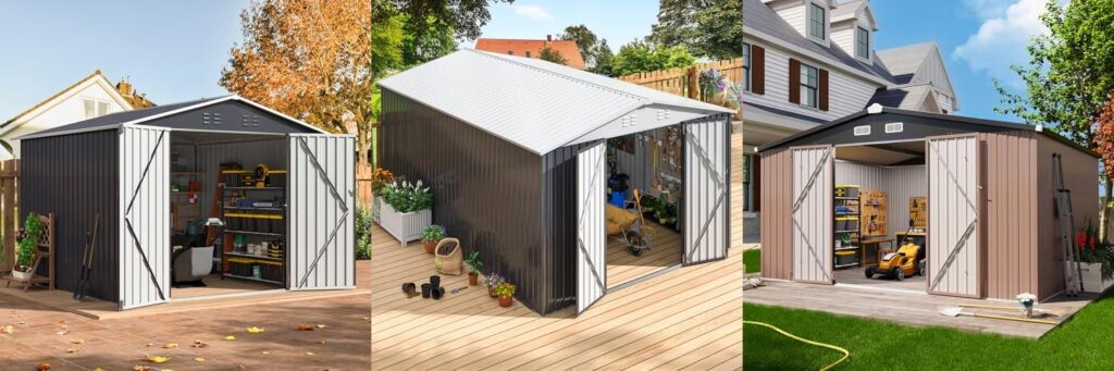 Metal Garden Sheds combined image