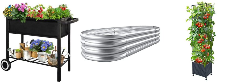 Plants For Raised Garden Beds combined image