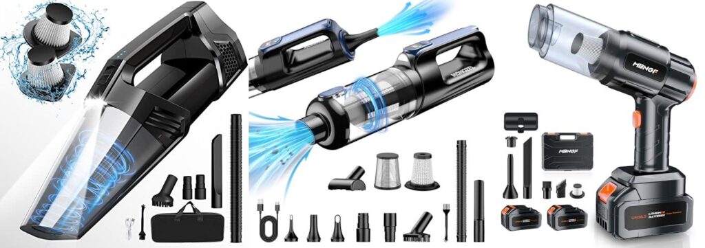 Portable Vacuum For Car combined image