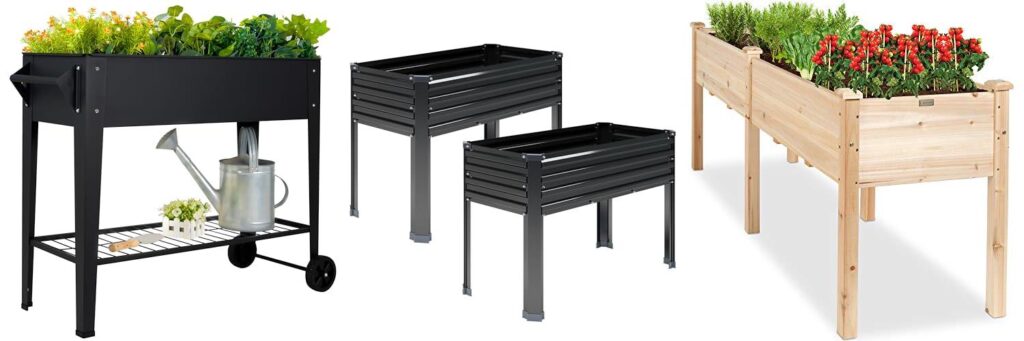 Raised Garden Beds For Seniors combined image