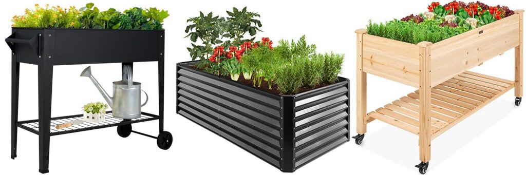 Raised Garden Planters combined image
