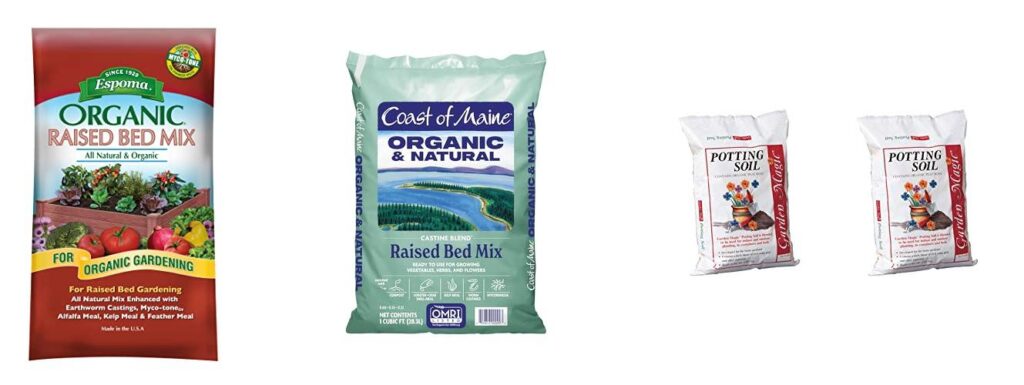 Raised Garden Soil Mixture combined image