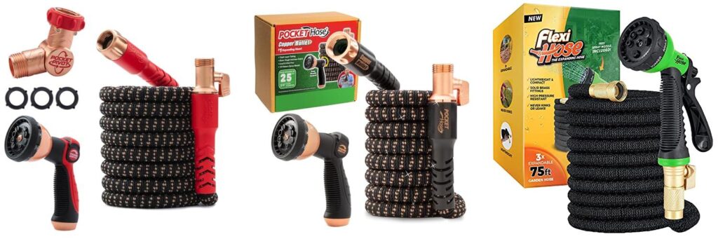 Rated Flex Garden Hose combined image