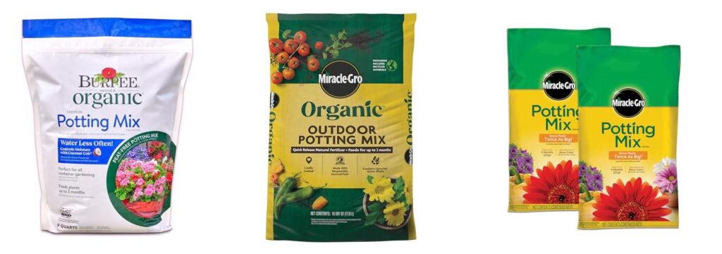 Soil Mix For Vegetable Garden combined image