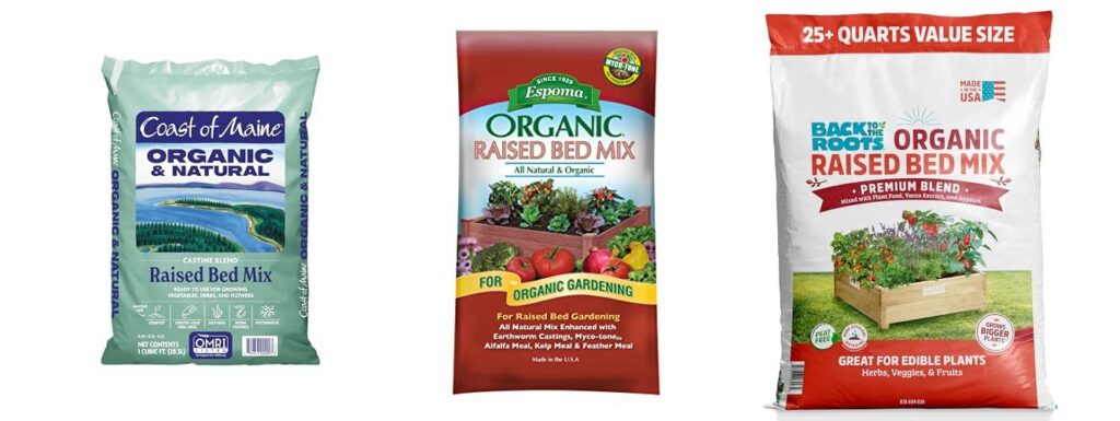 Soil Mixture For Raised Garden Beds combined image