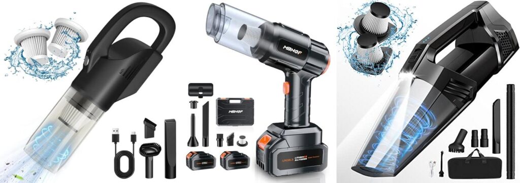 Suction Handheld Vacuum combined image