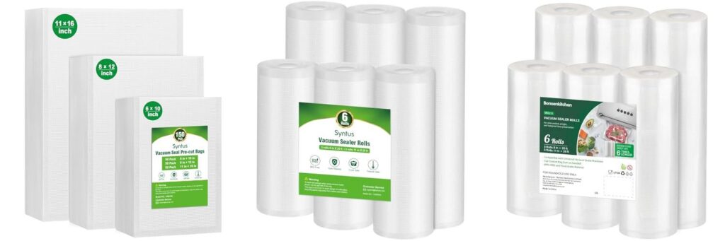 Vacuum Sealer Bags combined image