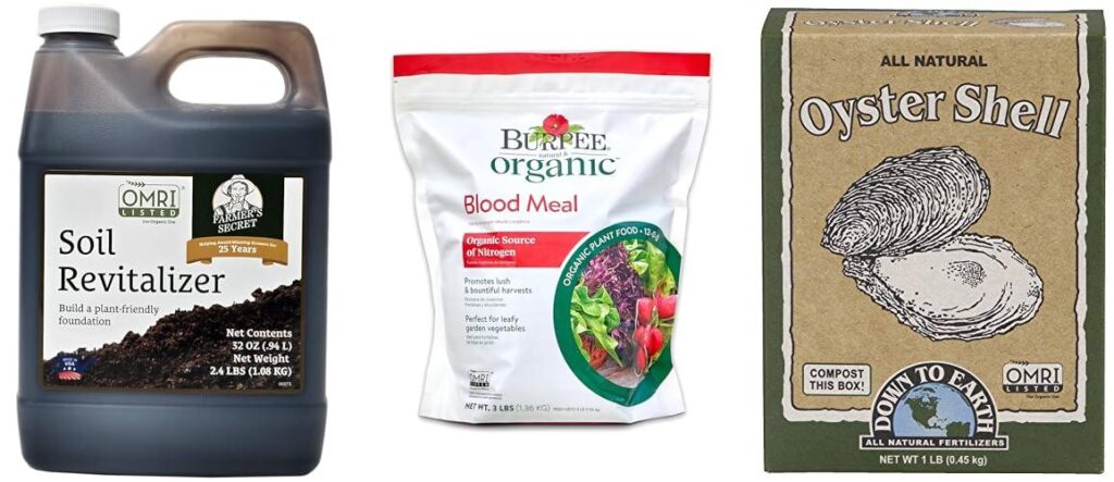 Vegetable Garden Soil Amendments combined image