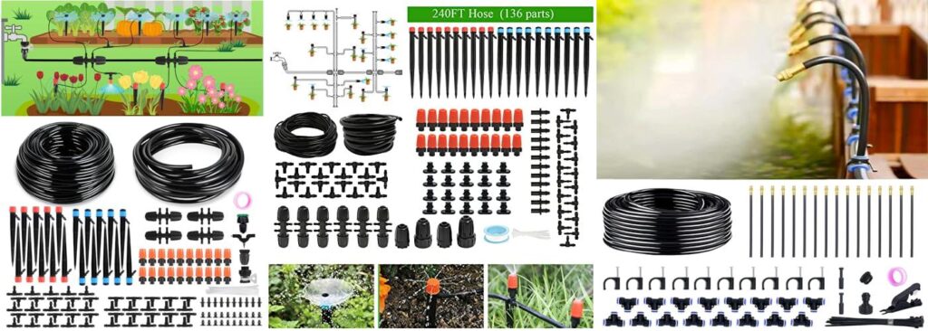 Watering System For Vegetable Garden combined image