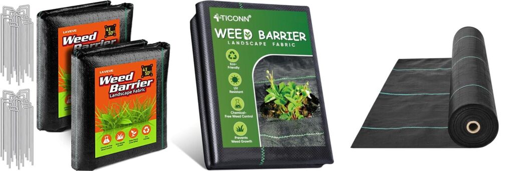 Weed Barrier For Vegetable Garden combined image