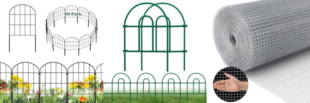 Wire Fencing For Garden combined image