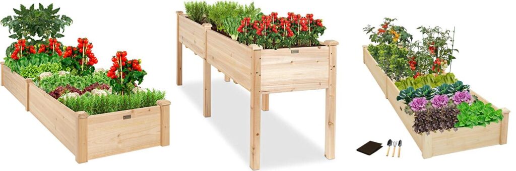 Wood For A Raised Bed Garden combined image