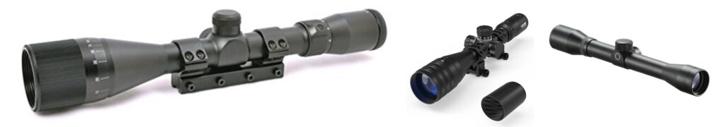 Break Barrel Air Rifle Scope combined image