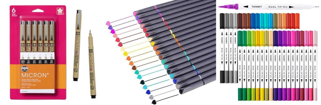Top 5 Bullet Journal Pens Review: Your Perfect Pen Guide 87 Bullet Journal Pens combined image
