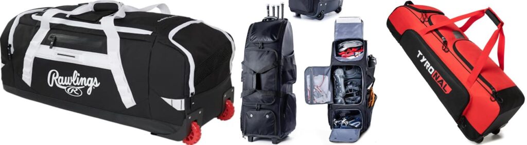 Catchers Bag With Wheels combined image